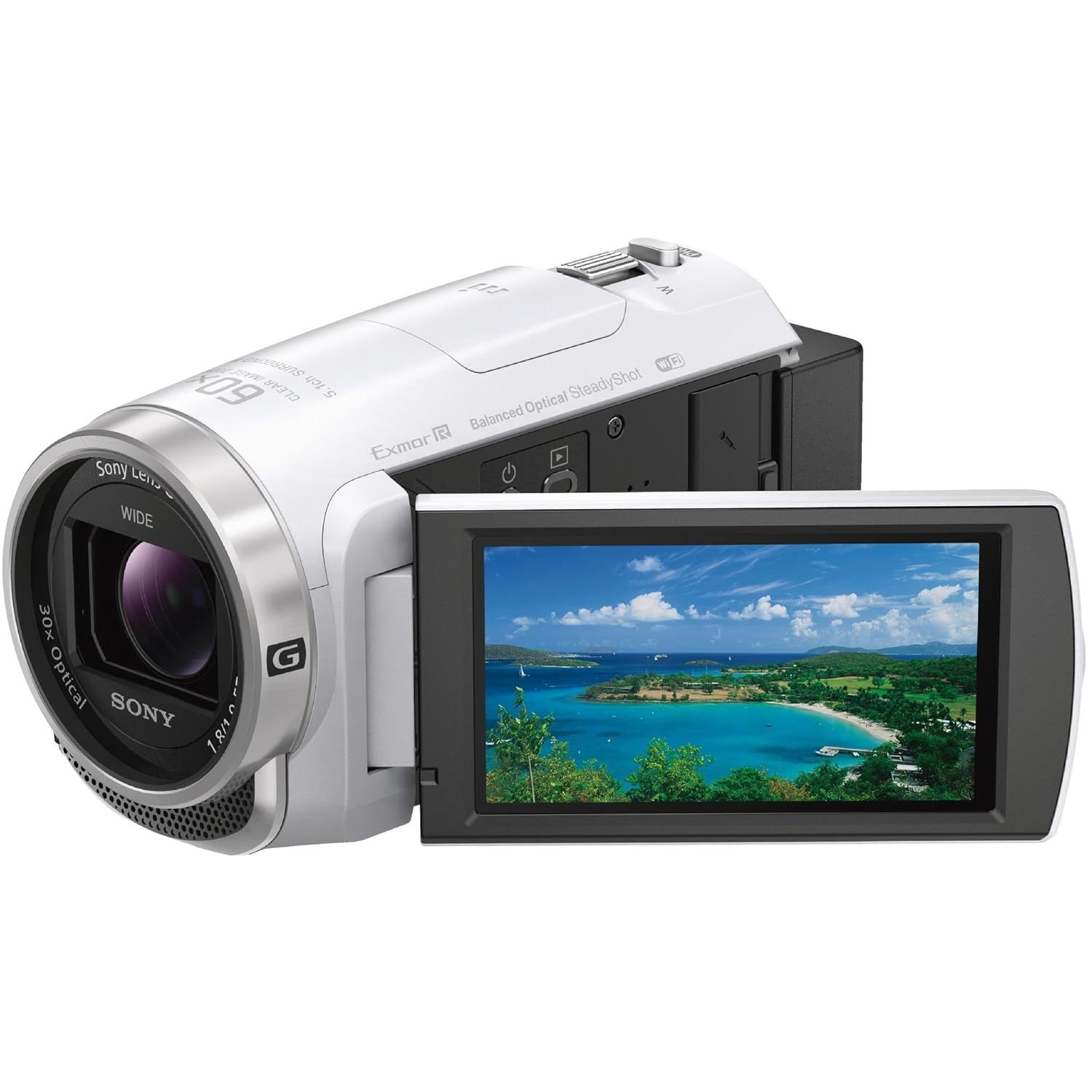 1位：ソニー SONY ビデオカメラ Handycam HDR-CX680 光学30倍 内蔵メモリー64GB ホワイト HDR-CX680 W