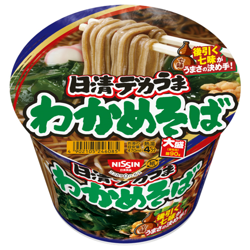 9位　日清デカうま わかめそば 106g×12個