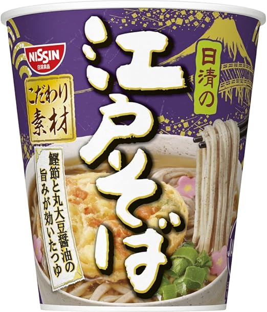 6位　日清食品 江戸そば 75g×20個