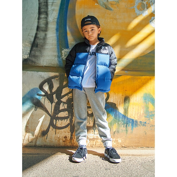 15位：XLARGE KIDS　バイカラーダウン入り2WAYジャンパー