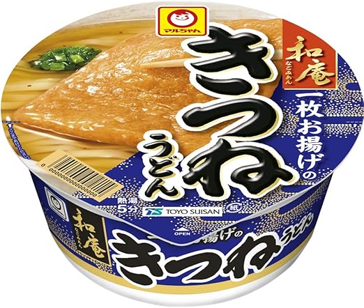 16位　マルちゃん 和庵 一枚お揚げのきつねうどん 85g ×12個