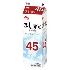 5位　森永乳業 生 クリーム ましずく45 1000ml