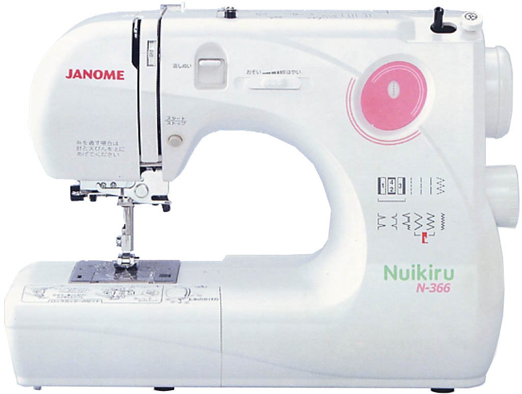 17位：JANOME コンパクト電子速度制御ミシン 【Nuikiru】 N-366