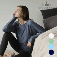 ジュリエ ヨガウェア トップス Tシャツ タックプルオーバー jub-010
