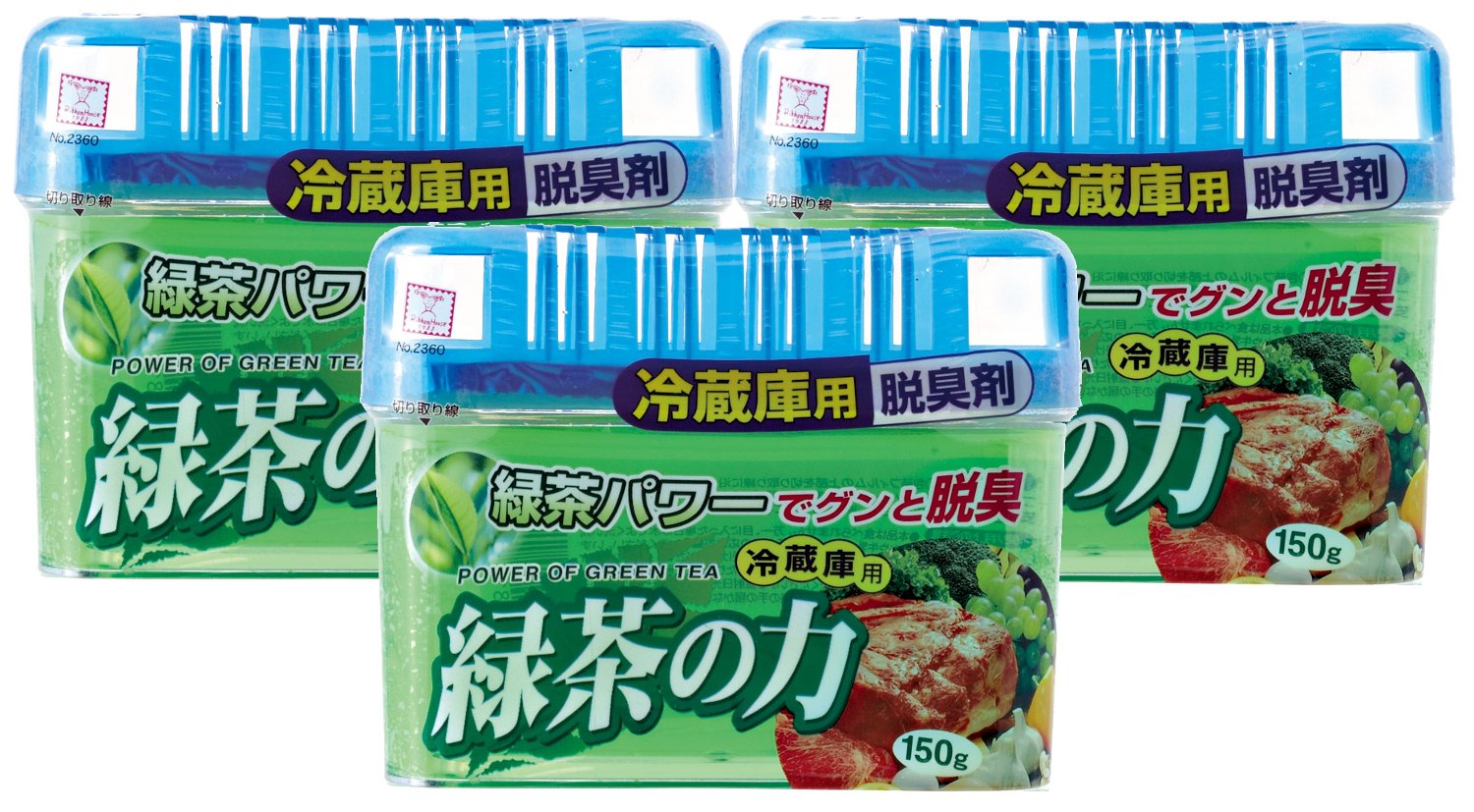 6位：小久保 脱臭剤 緑茶の力 冷蔵庫用 150g×3個セット