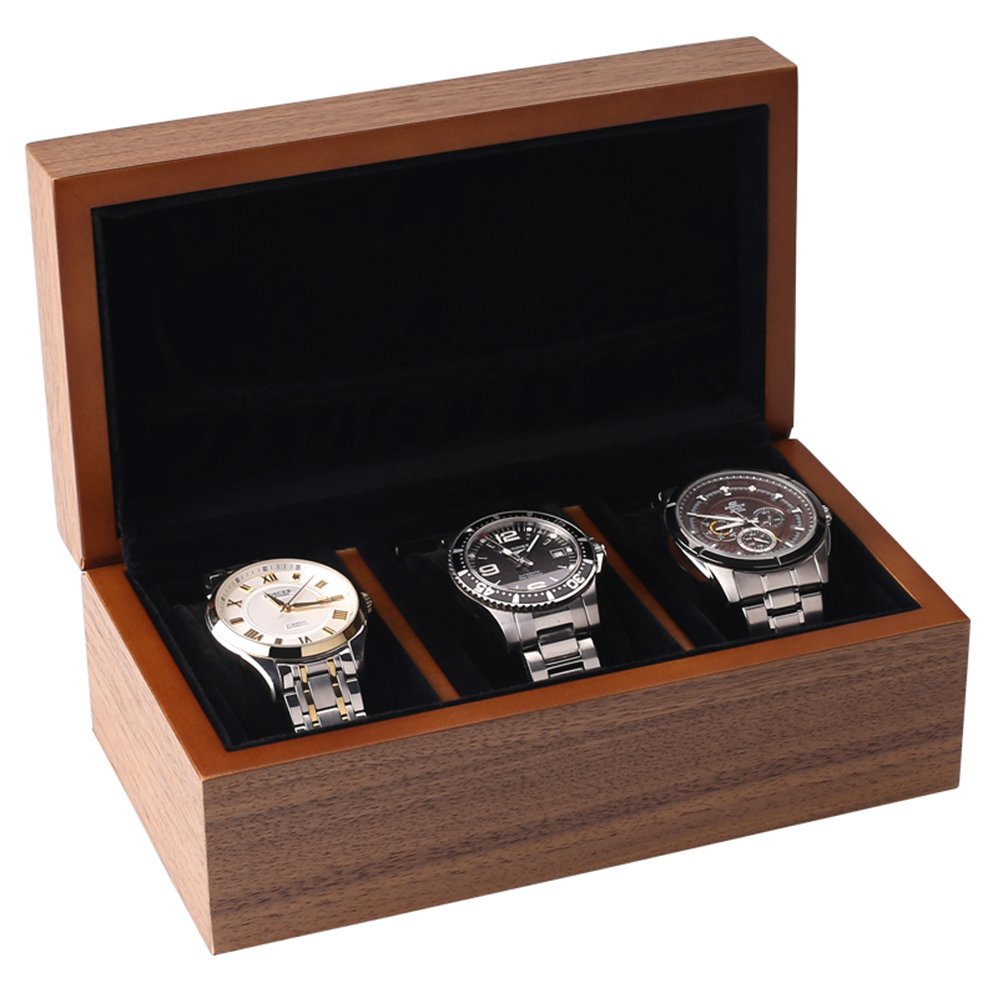 9位：木製腕時計ケース 腕時計収納ケース高級ウォッチボックス 父の日敬老の日誕生日プレゼント (3本収納)