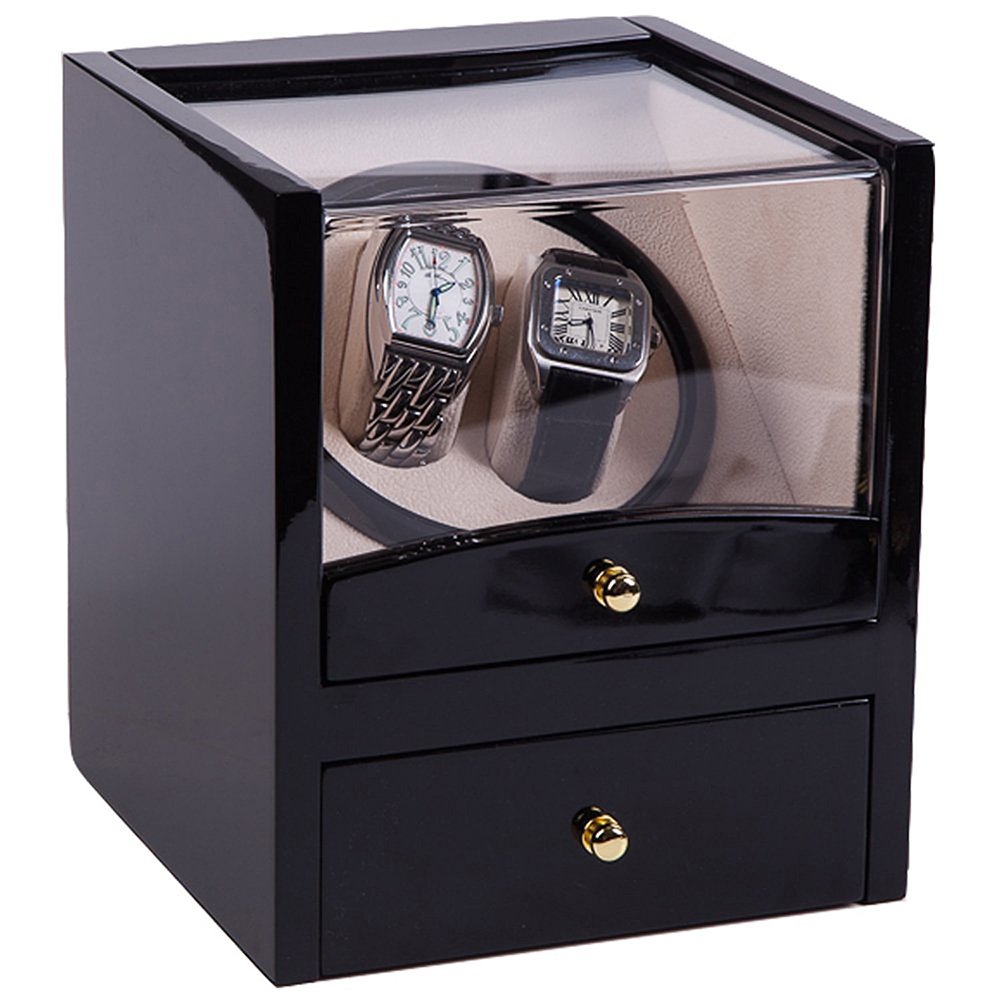 20位：[NENIRI］ワインディングマシーン 木製 2本同時巻き 自動巻き上げ機 ウォッチワインダー 超静音マブチモーター搭載 自動巻き 機械式時計収納 コレクションケース