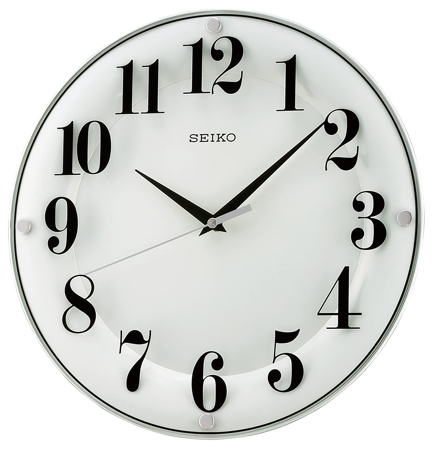 12位：セイコー クロック 掛け時計 アナログ 白 KX608W SEIKO