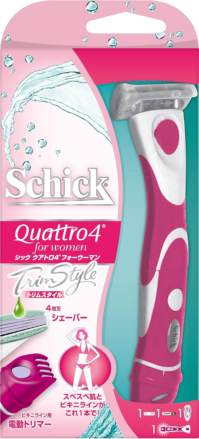 シック Schick クアトロ4フォーウーマン トリムスタイル ホルダー 