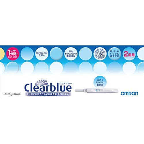 オムロン 妊娠検査薬 クリアブルー 2回用 ×4