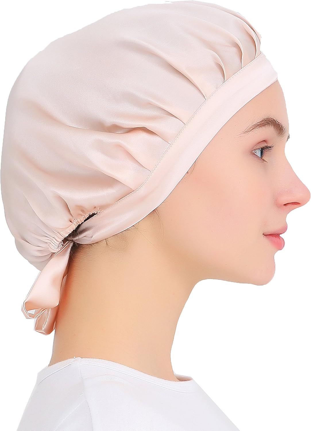 シルクナイトキャップ(紐つき)