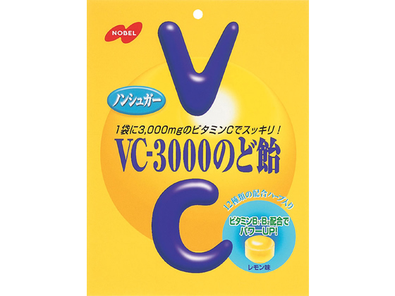 3位　ノーベル/VC3000のど飴 ノンシュガー 袋 90g 