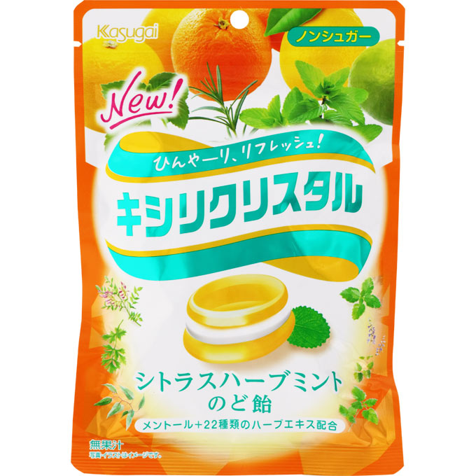 4位　春日井製菓 キシリクリスタル シトラスハーブミント のど飴 ７１ｇ