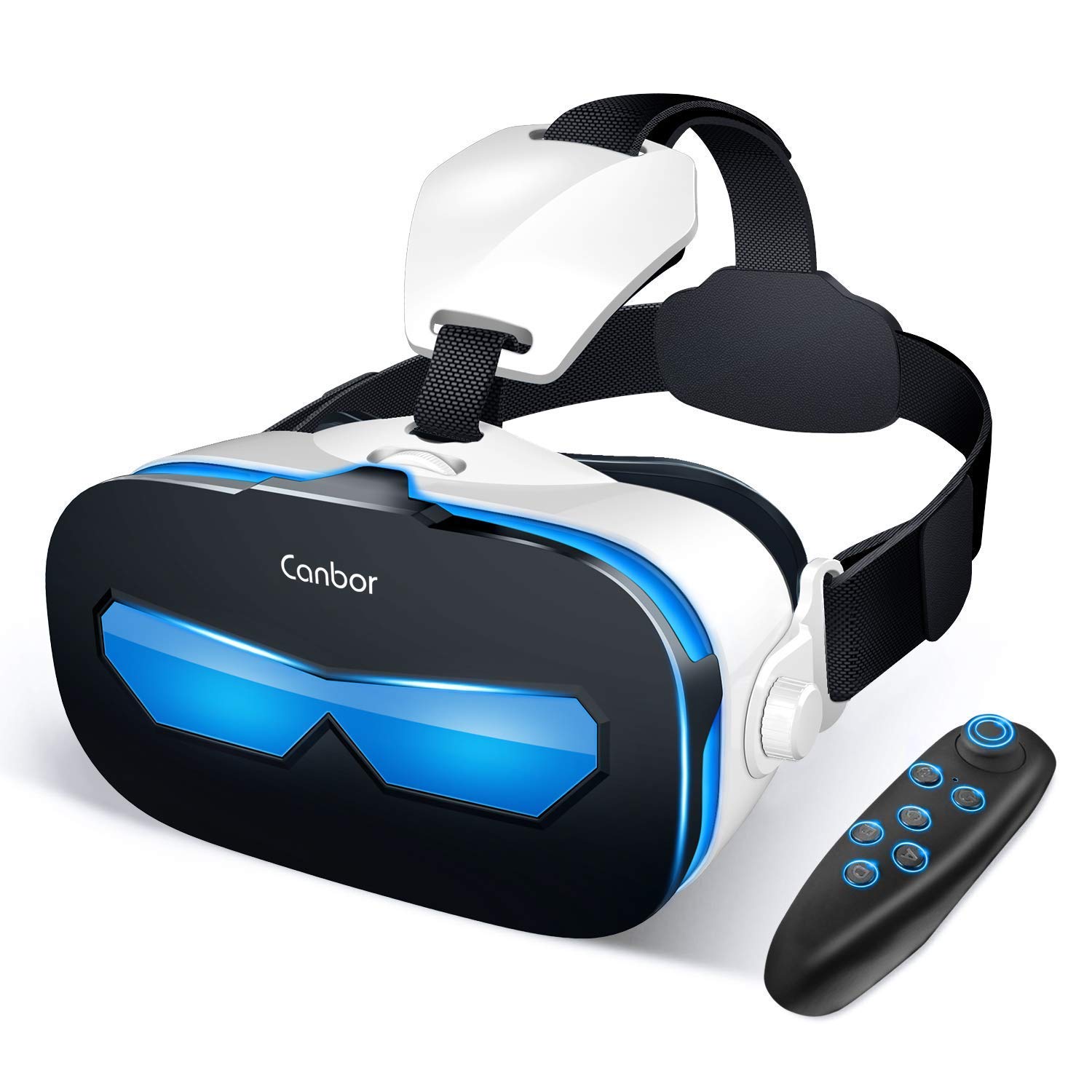 14位：Canbor VR ゴーグル スマホ VRヘッドセット iPhone android VRグラス 3D メガネ 動画 ゲーム Bluetoothコントローラ リモコン 4.0-6.3インチのスマホ対応