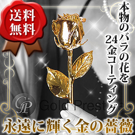 16位：ゴールドプレスティージ/ゴールドローズ(金の薔薇 バラ 24金)