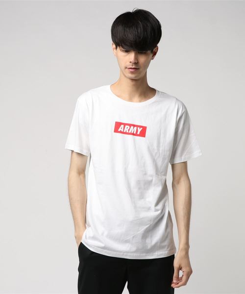 WEGO/ARMYボックスTシャツ