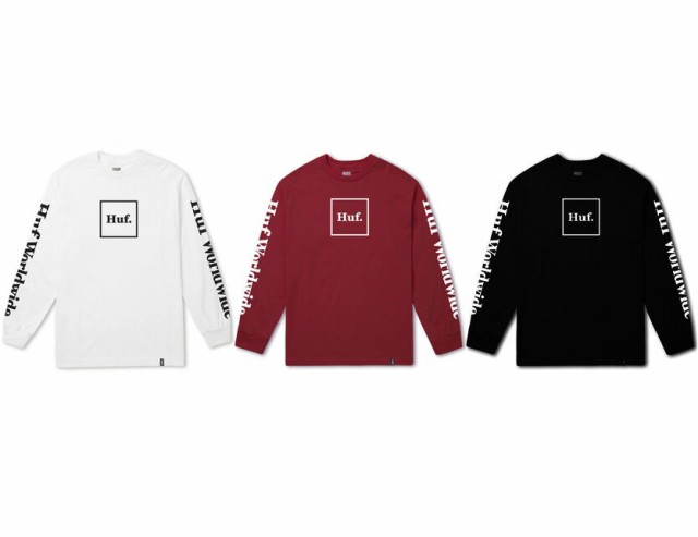 HUF ハフ Tシャツ メンズ レディース ユニセックス ブランド ロンT 長袖 DOMESTIC L/S TEE ドメスティック ボックスロゴ TS00146