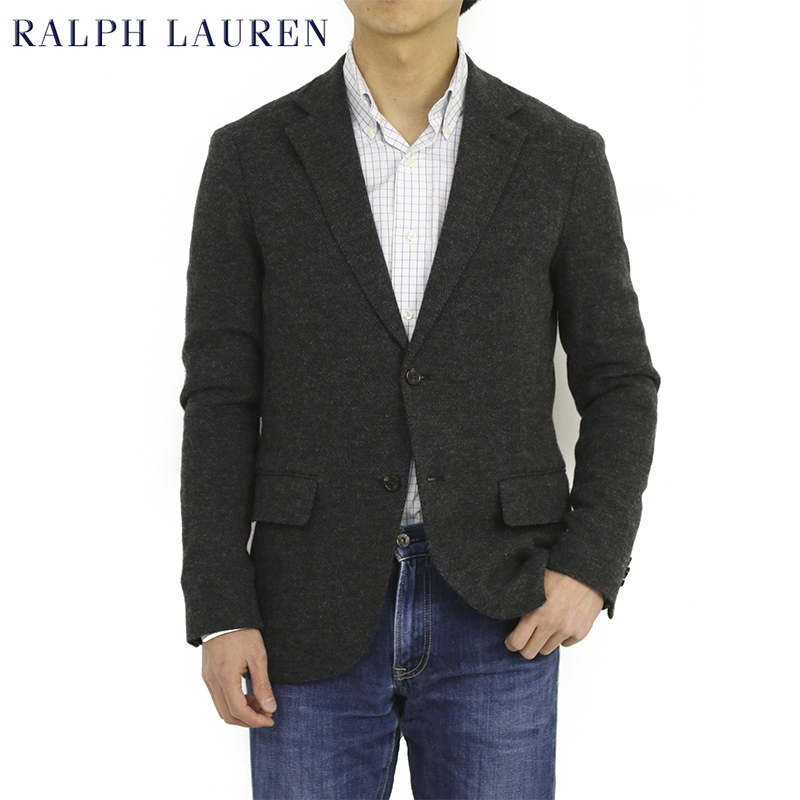 15位：ポロ ラルフローレン コットン/ウール ニットジャケット 2ボタンジャケット ブレザー POLO by Ralph Lauren Men’s Cotton/Wool Knit Sport Coat 