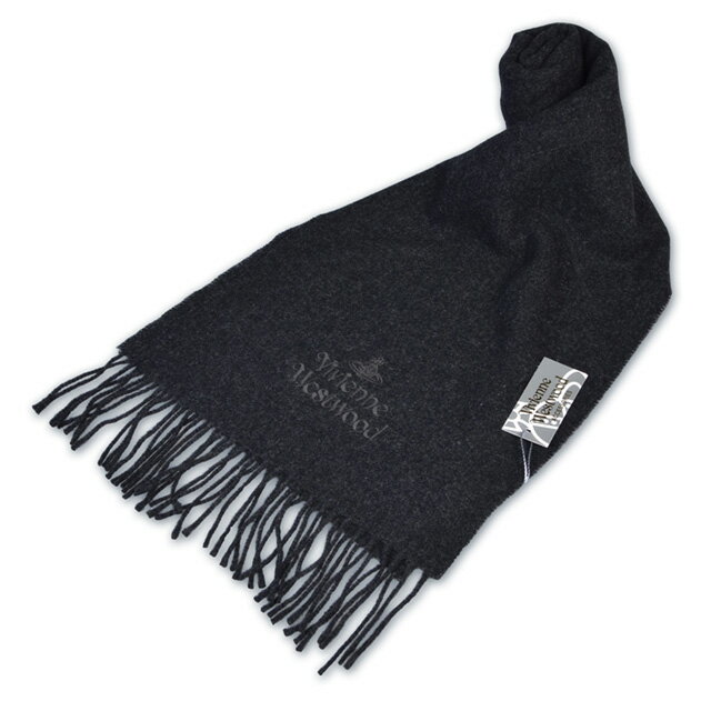 14位：ヴィヴィアンウエストウッド Vivienne Westwood マフラー 60909024C540056 MAN SCARF ダークグレー D.GY