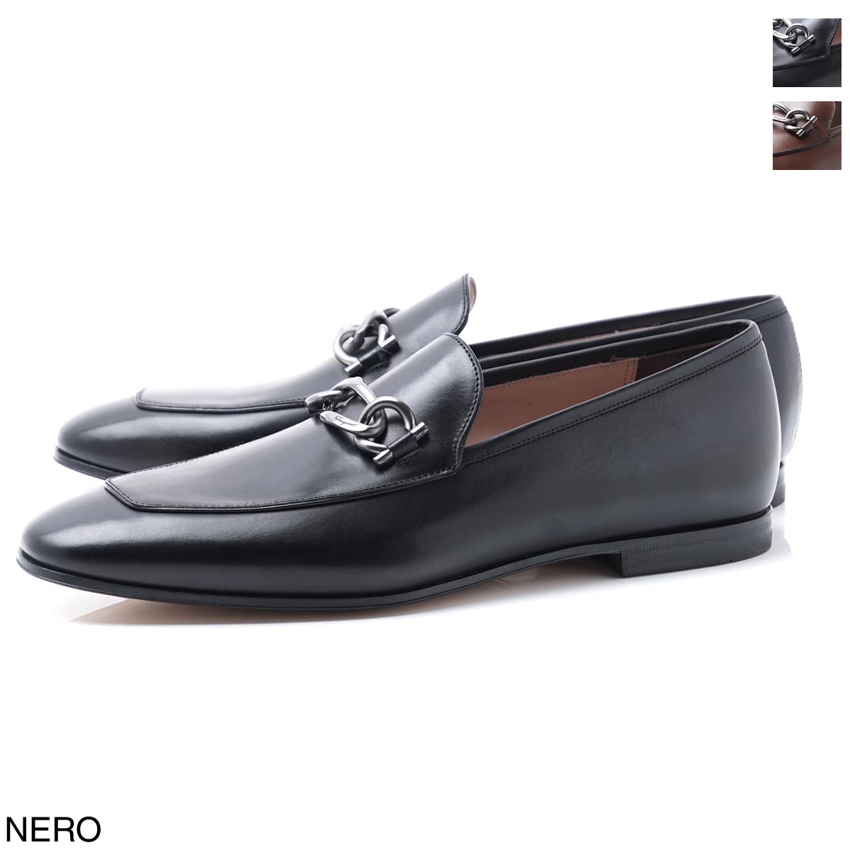 20位：サルバトーレフェラガモ Salvatore Ferragamo ビット ローファー モカシン シューズ メンズ 革 レザー 革靴 ドライビングシューズ boy 02b199 0696061