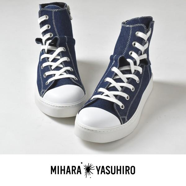 スニーカー メンズ MIHARAYASUHIRO ミハラヤスヒロ ハイカット キャンバス 日本製 紳士靴 2019 春夏