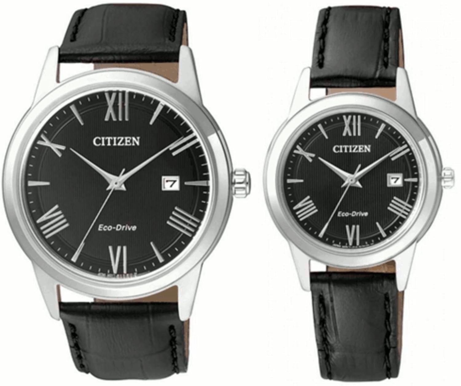 CITIZEN シチズン エコドライブ ペア ウォッチ レザーベルト 逆輸入