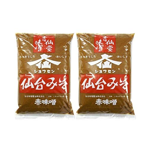 4位：仙台みそ 赤味噌 1kg×2袋