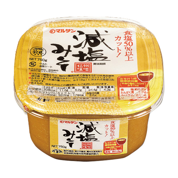 1位：マルサン 全病食 減塩みそ 750g