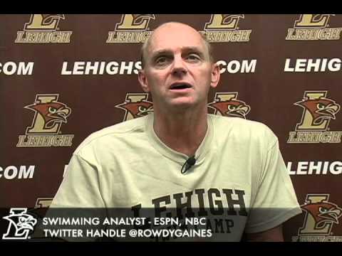 U.S. Olympic Hall of Fame Swimmer Rowdy Gaines contributes to the Lehigh tradition - YouTube