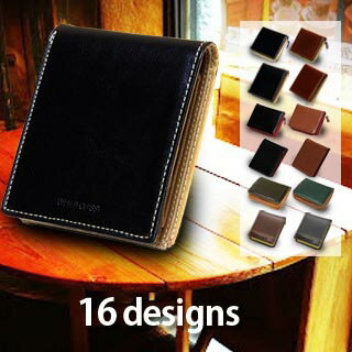 2位：二つ折り財布 折り財布 メンズ ブランド 本革 牛革 レザー box型