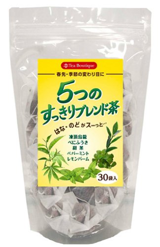 3位：ティーブティック 5つのすっきりブレンド茶 2.5g×30P