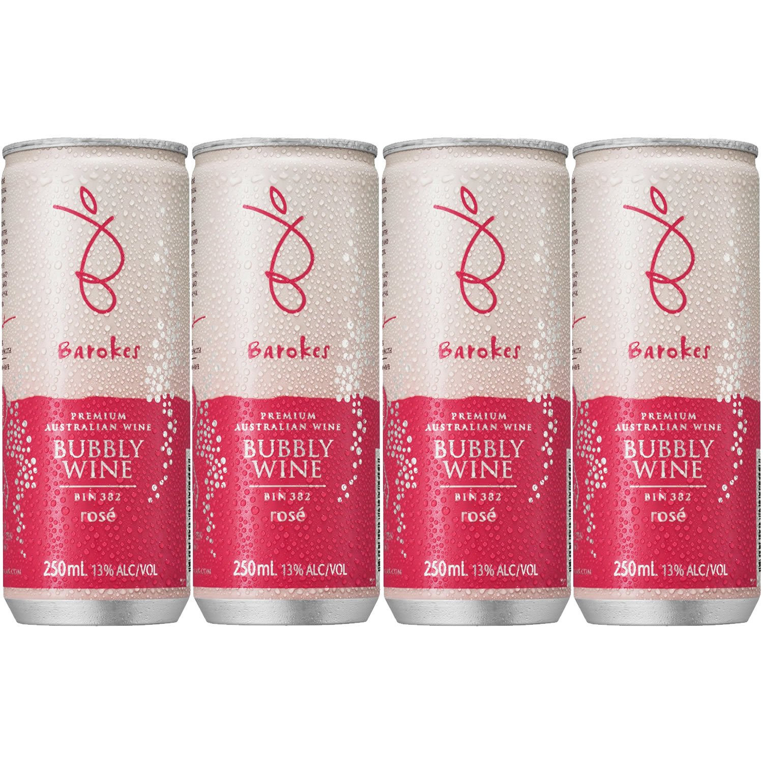 5位：バロークス プレミアムスパークリング 缶ワイン ロゼ 250ml×4本
