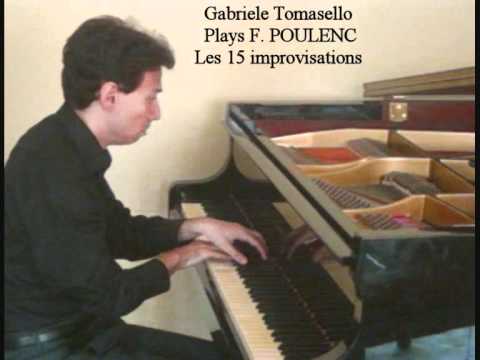 フランシス・プーランク  15の即興曲（ピアノ、第 Gabriele Tomasello, piano 2008 - YouTube