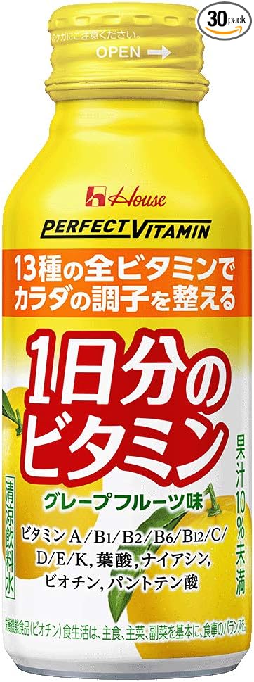 ウスウェルネスフーズ PERFECT VITAMIN 1日分のビタミン グレープフルーツ味 With 120ｍｌ ×30本