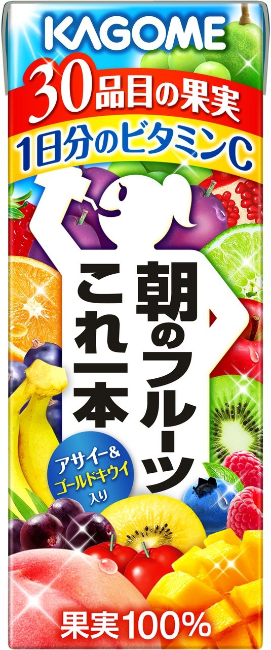 15位：カゴメ 朝のフルーツこれ一本200ml x 12本