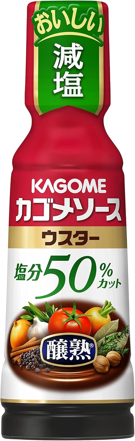 7位：カゴメ 醸熟ソース 塩分50%カット ウスター 180ml×5本