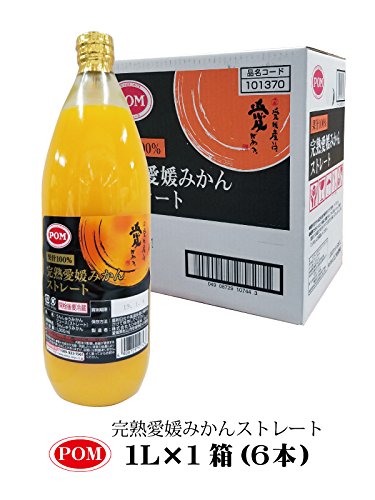 3位：えひめ飲料 POM(ポン) 愛媛みかんストレート 1000ml瓶×6本入 えひめ飲料 POM(ポン)