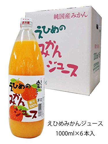 9位：愛媛県産１００％　伯方果汁えひめのみかんジュース１Ｌ×６本セット
