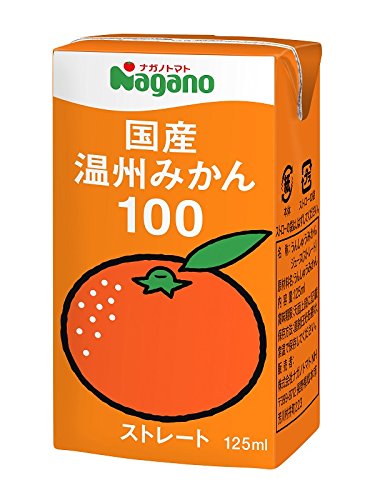 15位：ナガノトマト 国産 温州みかん100 125ml×36本