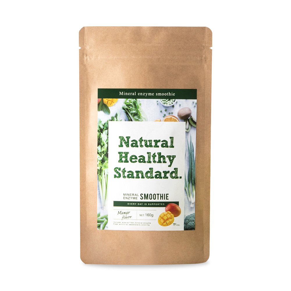5位：Natural Healthy Standard. ミネラル酵素グリーンスムージー マンゴー味 160g (2017年リニューアル品)