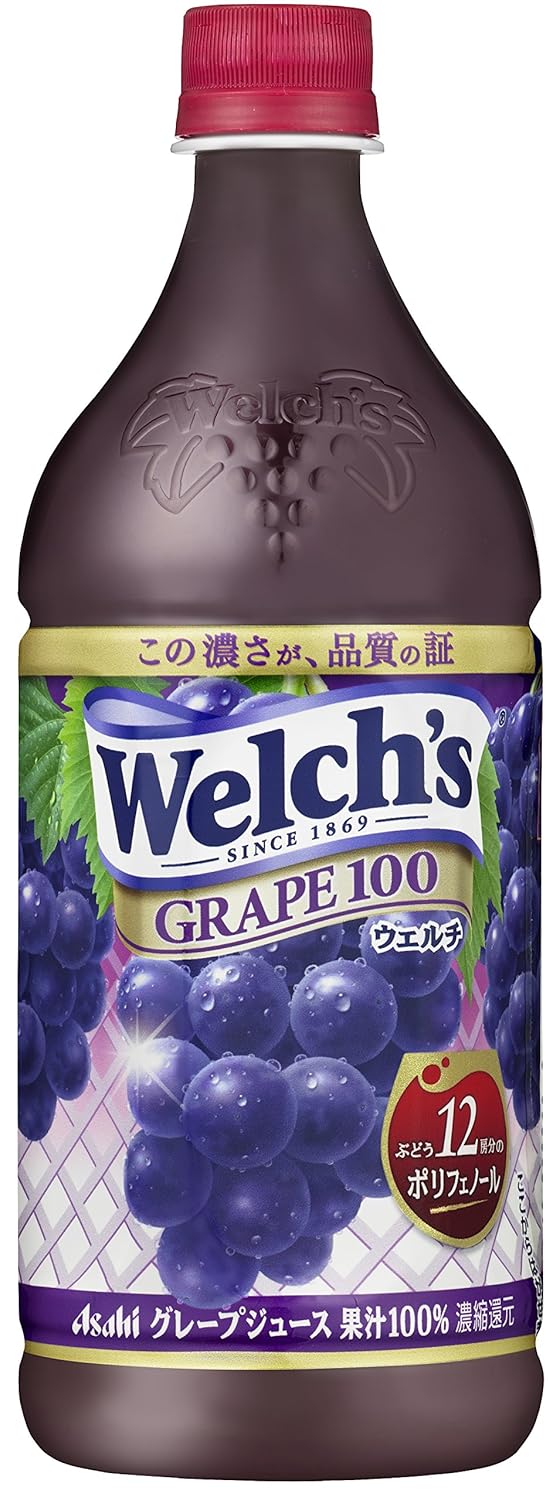 10位：アサヒ飲料 Welch’s(ウェルチ) グレープ100 800g×8本