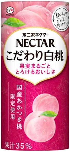 4位：不二家 ネクター こだわり白桃 195gカートカン×24本入