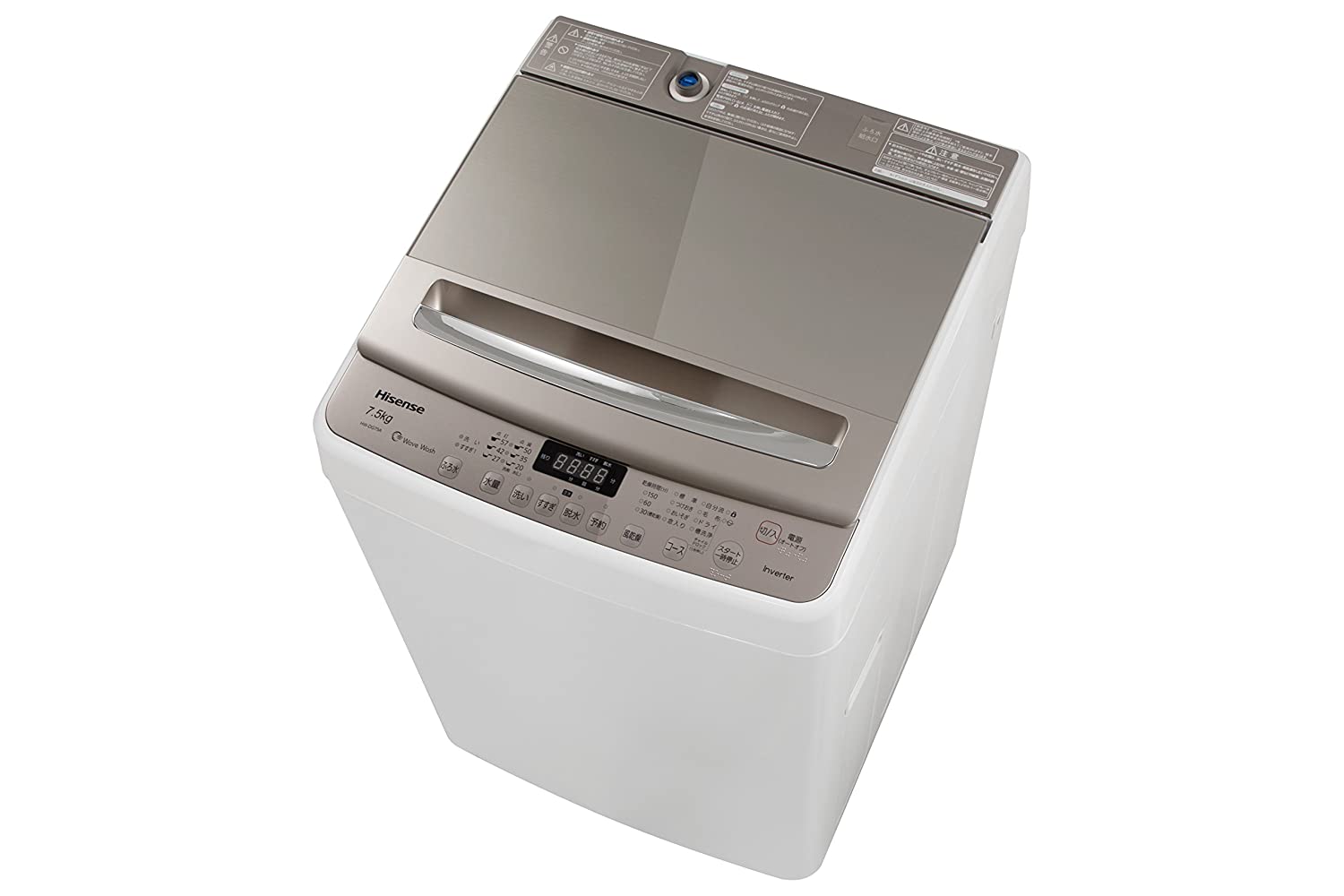 14位：ハイセンス 7.5kg 最短10分で洗濯できる インバーター制御付き 全自動洗濯機 HW-DG75A HW-DG75A