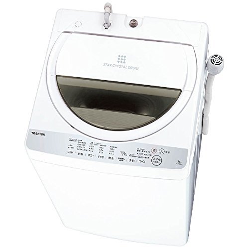 12位：東芝 全自動洗濯機 7kg グランホワイト AW-7G6 W