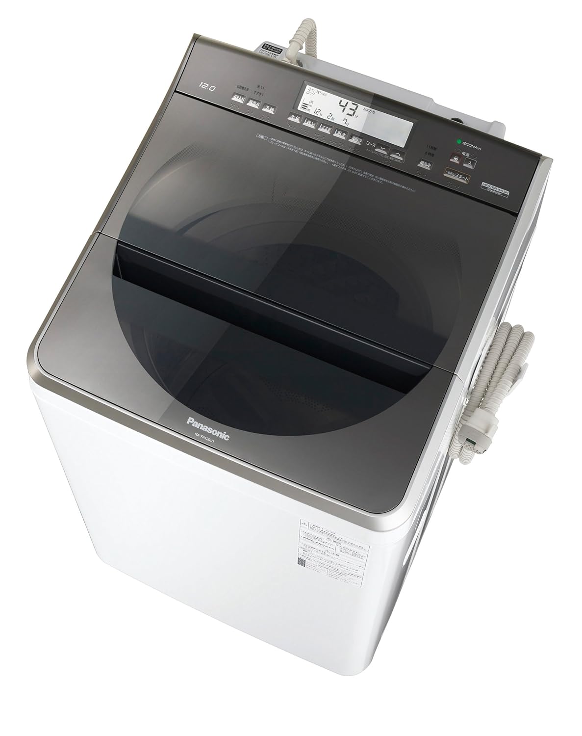 11位：パナソニック 12.0kg 全自動洗濯機 温水泡洗浄W ホワイト NA-FA120V1-W