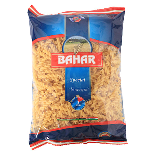 18位　バハール ショートパスタ フジッリ スピラリ 500g×3袋 デュラム小麦100％