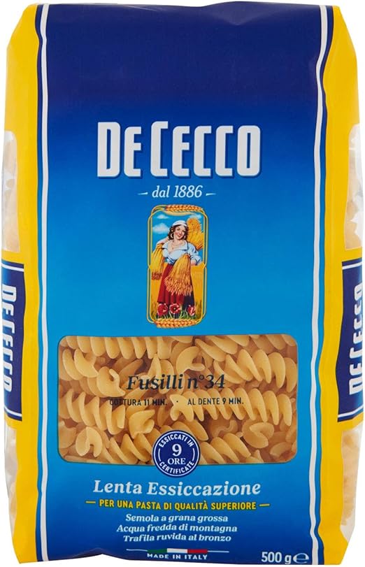 12位　ディチェコ No.34 ショートパスタ フズィリ 500g / DE CECCO 