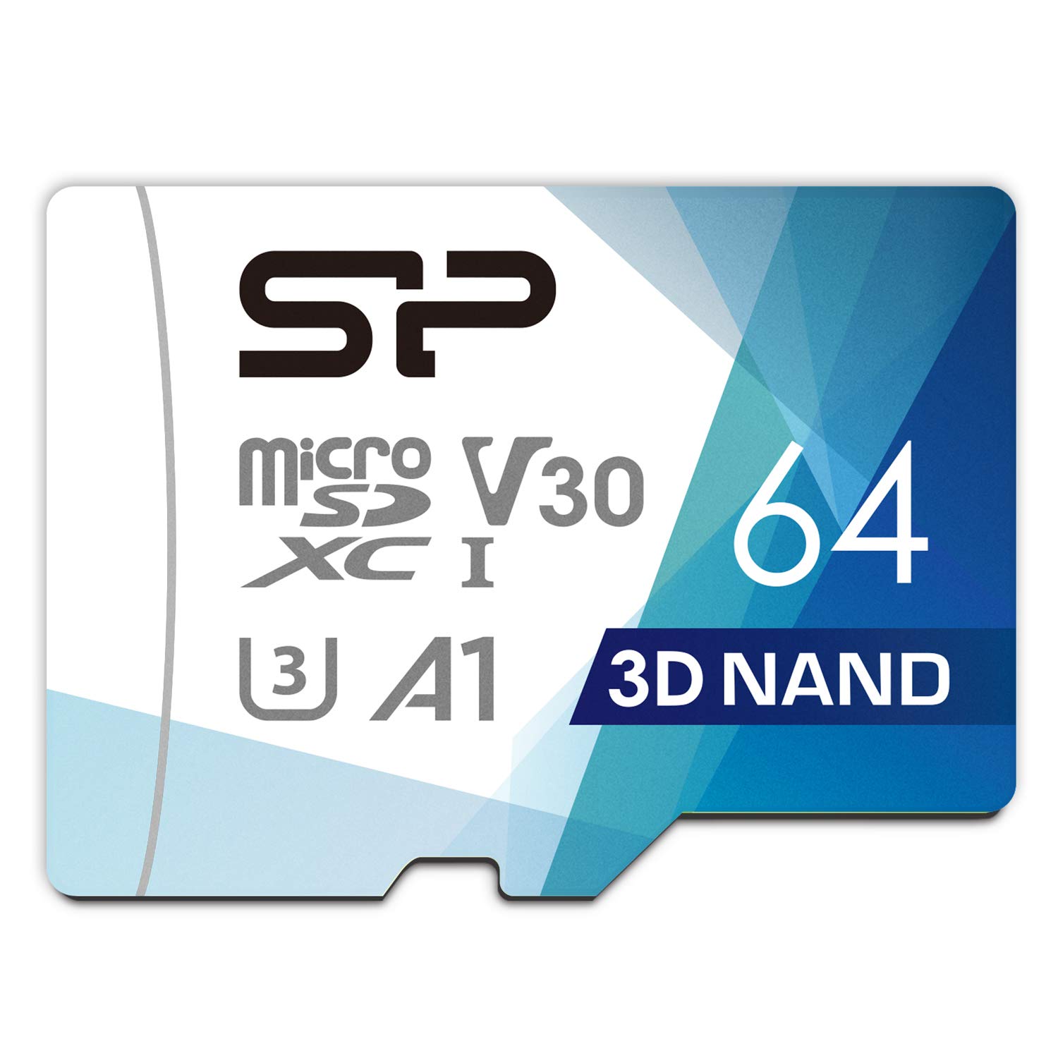 8位：シリコンパワー microSD カード 64GB class10 UHS-1 U3 対応 最大読込100MB/s アダプタ付 3D Nand 2019年モデル 【Amazon.co.jp限定】