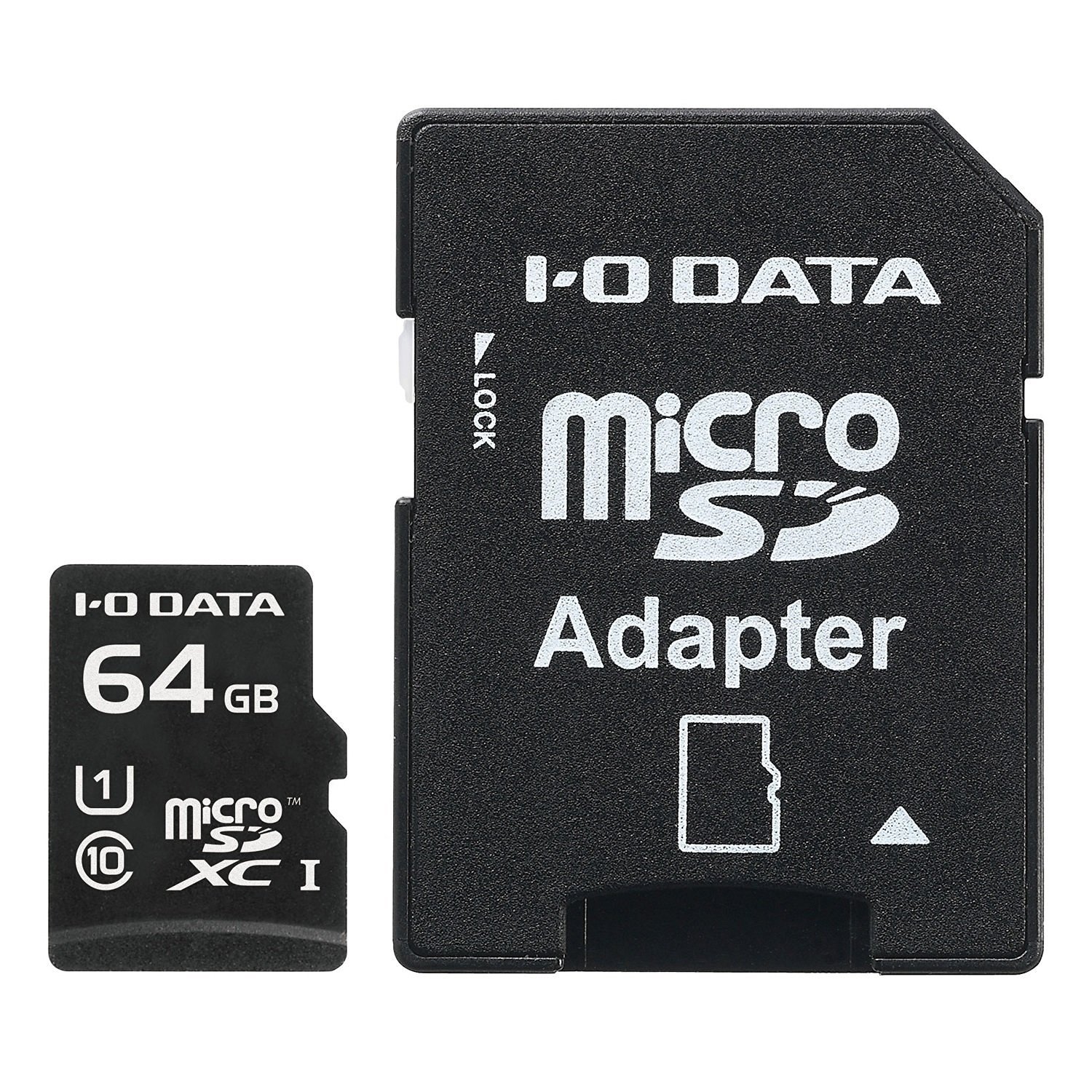 14位：I-O DATA microSDカード 64GB UHS-I(スピードクラス1)/Class10対応 Nintendo Switch動作確認済 耐X線 変換アダプター付 EX-MSDU1/64G