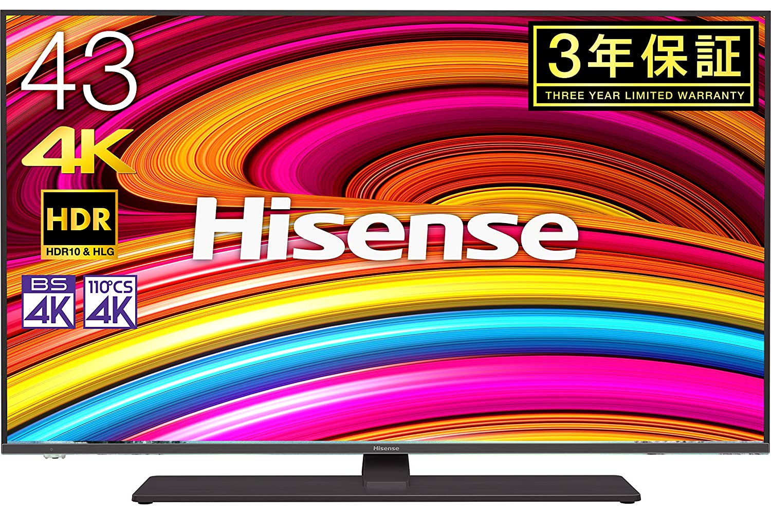 27位：ハイセンス Hisense 43V型 4Kチューナー内蔵液晶テレビ レグザエンジンNEO搭載 Works with Alexa対応 HDR対応 -外付けHDD録画対応(W裏番組録画)/メーカー3年保証-43A6800
